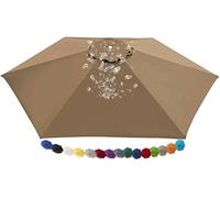 HKJGNH Telo di Ricambio per Ombrellone 200cm 230cm 250cm 270cm 300cm 350cm 6 Stecche, 8 Stecche Tettoia di Ricambio per Ombrellone, Impermeabile Baldacchino di Ricambio Ombrellone(4H,3m/6ribs)