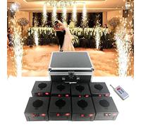hKjPlvf Ricevitore Pirotecnico Freddo, Macchina per Fuochi D'Artificio A Fontana Fredda, Controllo Remoto Wireless, 4/6/8/12 Ricevitori, Attrezzatura Scenica, con Valigia,8pcs