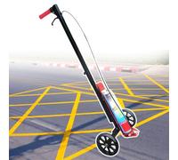 hKjPlvf Road Spray Paint Marking Machine, Two-Wheel Professional Marking Vehicle, Width Range 5-15cm, Can Draw Straight Lines, Curves, Circles, Ideal for Roads, Factories, Garages, Stadiums