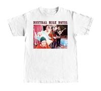 HKKREVVUY Neutral Milk Hotel T-ShirtWhiteM