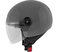 HKKV40BG76756 KAPPA CASCO DEMI-JET KV40 SOLID COLORE GRIGIO LUCIDO TAGLIA S 56 CM (GRIGIO)