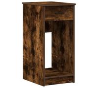 HKLGBVCR Supporto per torre di computer con cassetto, 35 x 45 x 77 cm | Legno di ingegneria,vano aperto,superficie superiore per libri,cassetto per cavi,fissaggio a parete in dotazione,tavolo