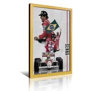 HKLOPUY Ayrton Senna - Poster decorativo da parete su tela, motivo: pilota di F1, stampa moderna, per camera da letto, 20 x 30 cm