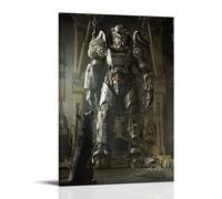 HKLOPUY Poster decorativo da parete su tela, motivo: Fallout New Vegas Power Armor, stampa moderna per camera da letto, 40 x 60 cm