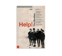HKLOPUY Poster decorativo da parete su tela, motivo: musicisti Story The Beatles Help, poster decorativo moderno per camera da letto, 30 x 45 cm