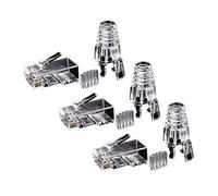 Hklshyd 150PZ Cat6 RJ45 Connettore UTP Ethernet Jack 8P8C Rete Cat 6 Spine Modulari con Tappi RJ45 da 6,5 mm