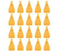 Hklshyd 20X Ugello A Getto Piatto con Soffio D'Aria A Foro Singolo in ABS con Filettatura 1 / 4BSP Giallo