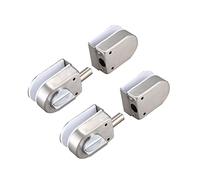 Hklshyd 2X Acciaio Inossidabile, Chiusura/Chiusura Un Chiavistello per Porte Nel Vetro, 138A, Perforazione