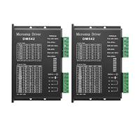 Hklshyd 2X Driver del Motore Passo-Passo, DM542 Driver del Motore Passo-Passo Scheda Driver Digitale per Nema 17, Nema 23, Ecc