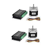 Hklshyd 2X Motore Passo-Passo Nema 23 23HS5628 57 Motore 2.8A con Driver del Motore Passo-Passo TB6600 NEMA17 23 per Parti della Stampante CNC E 3D (6,35 MM)