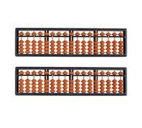 Hklshyd 2X Plastica Abacus Aritmetiche Abacus Bambini Calcolo Utensili 17 Cifre
