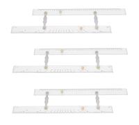 Hklshyd 3X Righello Marino Righello Parallelo Carte Nautiche Righello Parallelo Punti di Mappatura per Tirare Il Righello Parallelo 450 MM