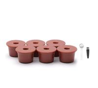 Hklshyd 6 Capsule Filtro Caffè Riutilizzabili per Caffitaly S21 S22 Capsule di Ricarica per Cialde di Caffè In Plastica Riutilizzabili per Uso Alimentare