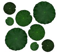Hklshyd Piscina Decorazione Artificiale Schiuma Galleggiante,per Laghetti e Acquari Realtà Foglia di Fase Verde,per Stagno per La Borsa 8,4,Dimensione(10,15,20,28Cm)