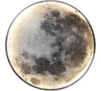 HKLY Lampada da Parete a LED Luna con Telecomando, Applique da Parete Interni Moderna Rotonda Lampada da Comodino Acrilico Illuminazione per Camera da Letto Soggiorno Scala Luce Notturna (24cm)