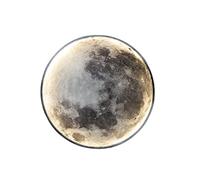 HKLY Lampada da Parete a LED Luna con Telecomando, Applique da Parete Interni Moderna Rotonda Lampada da Comodino Acrilico Illuminazione per Camera da Letto Soggiorno Scala Luce Notturna (24cm)