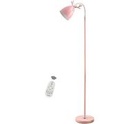 HKLY Piantana Rosa per Cameretta Bambini, Lampada da Terra LED Dimmerabile Metallo Stelo Collo di Cigno per Soggiorno Lettura Ufficio