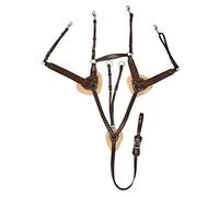 HKM 4000315427451 - Attrezzo anteriore con martingal, con pelliccia d'agnello 2400 Pony marrone