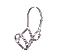 HKM 4057052242762 - Cavezza -Linz-8520, Nero/Grigio/Bianco/Pony Rosso