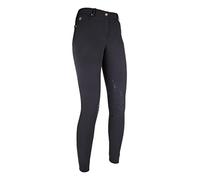 HKM 4057052263095 - Pantaloni da equitazione Basic in silicone, taglia 36, colore: Nero