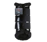 HKM 547995 Ghette - Comfort con Vernice, XL, Nero/Nero
