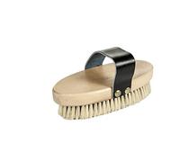 HKM 6401 - Pettine con Dorso in Legno, Capelli Veri, M