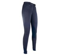 HKM 9064 - Pantaloni da Equitazione Penny Easy, da Ragazza, con Inserti al Ginocchio, Colore: Bianco/Bianco