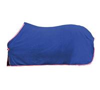 HKM Abschwitzdecke Alaska Equipaggiamento per Cavalli, Blu Scuro/Rosso/Bianco/Rosso, 95 cm