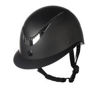 HKM Alarion, Casco da Equitazione Unisex, Nero/Argento, L