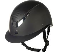 HKM Alarion, Casco da Equitazione Unisex, Nero/Argento, XL