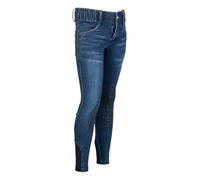 HKM Aymee Denim Silicone Ginocchio Pantaloni per Bambine Blu Scuro 4/6 Anni