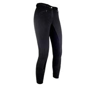 HKM Basic Belmtex Grip Easy 4057052120978 - Inserti a 3/4 da Donna, Colore: Bianco/Nero
