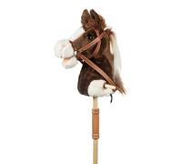 HKM Bella, Cavallino con Manico Unisex Bambino, Brown/White, One Size