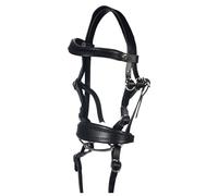 HKM Briglia Basic Inglese Hobby Horsing pour Enfants Black One Size