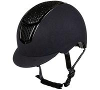 HKM Brillant, Caschi da Equitazione Unisex-Adulti, 9191 Nero/Nero, 59-61 cm