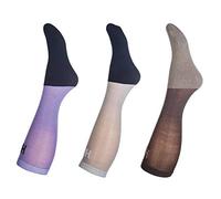 HKM Calzini unisex in microcotone, marrone/lilla/grigio chiaro, 40