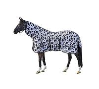HKM Cow 155 - Coperta per cavallo, colore: Nero/Bianco