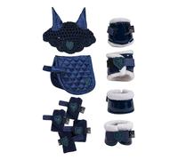 HKM Cuddle Pony Set da equitazione Blu scuro Taglia unica