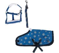 HKM Cuddle Pony Starset Blu con Motivo A Stelle One Size