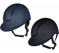 HKM Diamante Lady Shield, Casco da Equitazione Unisex Adulto, Nero, M