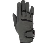 HKM Gentle - Guanti invernali da equitazione, taglia XS, colore: grigio/nero