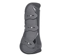 HKM, Ghette e Ginocchiera, Set da 4 Pezzi, Colore Rosso Caldo, Nero su Nero, codice Articolo 544905