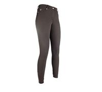 HKM - Ginocchiera in Silicone per Equitazione, Unisex - Adulto, Pantaloni, 4057052111402, Marrone, 34