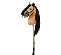 HKM Hobby Horse - Premium Buckskin con supporto coda cavallo a spina Horsing ...