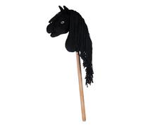 HKM - Hobby Horse Professional Slim Line, cavallo a spina per bambini, cavallo bastoncino per hobby, colore nero
