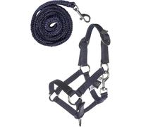 HKM Hobby Horsing - Set di cavezza e maglia per cavallo (Navy)