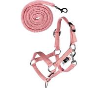 HKM Hobby Horsing - Set di cavezza e maglia per cavallo (rosa)