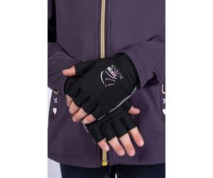 HKM Hobby Horsing Guanti Nero/Grigio 8