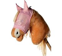 HKM- Hobby Horsing Maschera Anti-Mosche, Colore Rosa, Horse, 15268