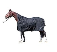 HKM Innsbruck - Coperta a collo alto, con imbottitura da 400 g, 165 cm, colore: Nero